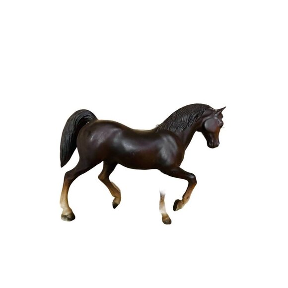Vintage Breyer Dark Brown Horse Animal Figure Plastic Stallon Mare Saddlebred Cl - Picture 12 of 13